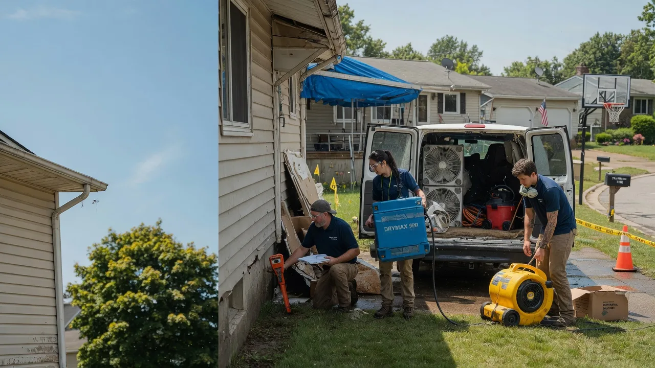 Ceiling Leak Cleanup in Whipple, OH near me